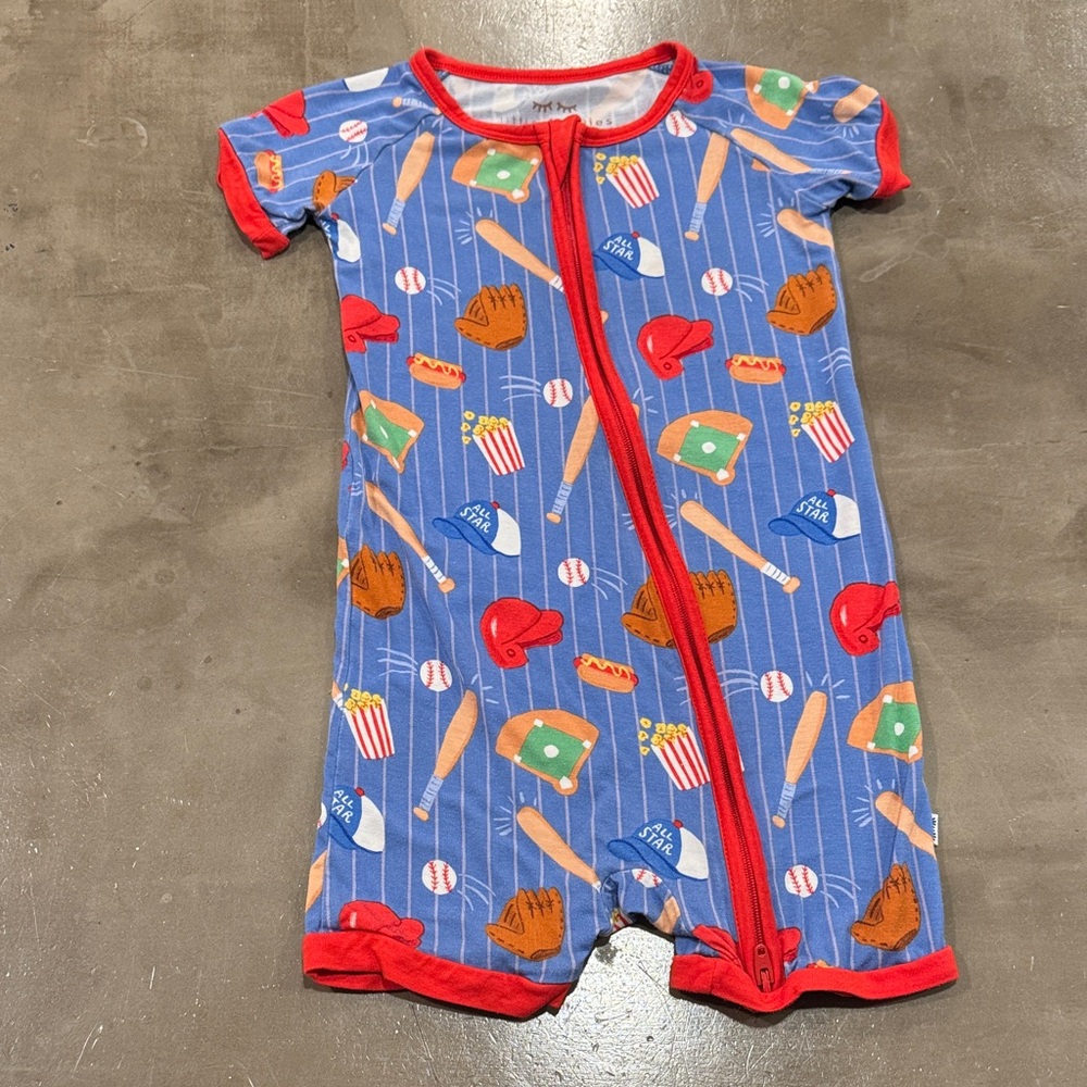 Little Sleepies Blue and Red All-Star Shorty